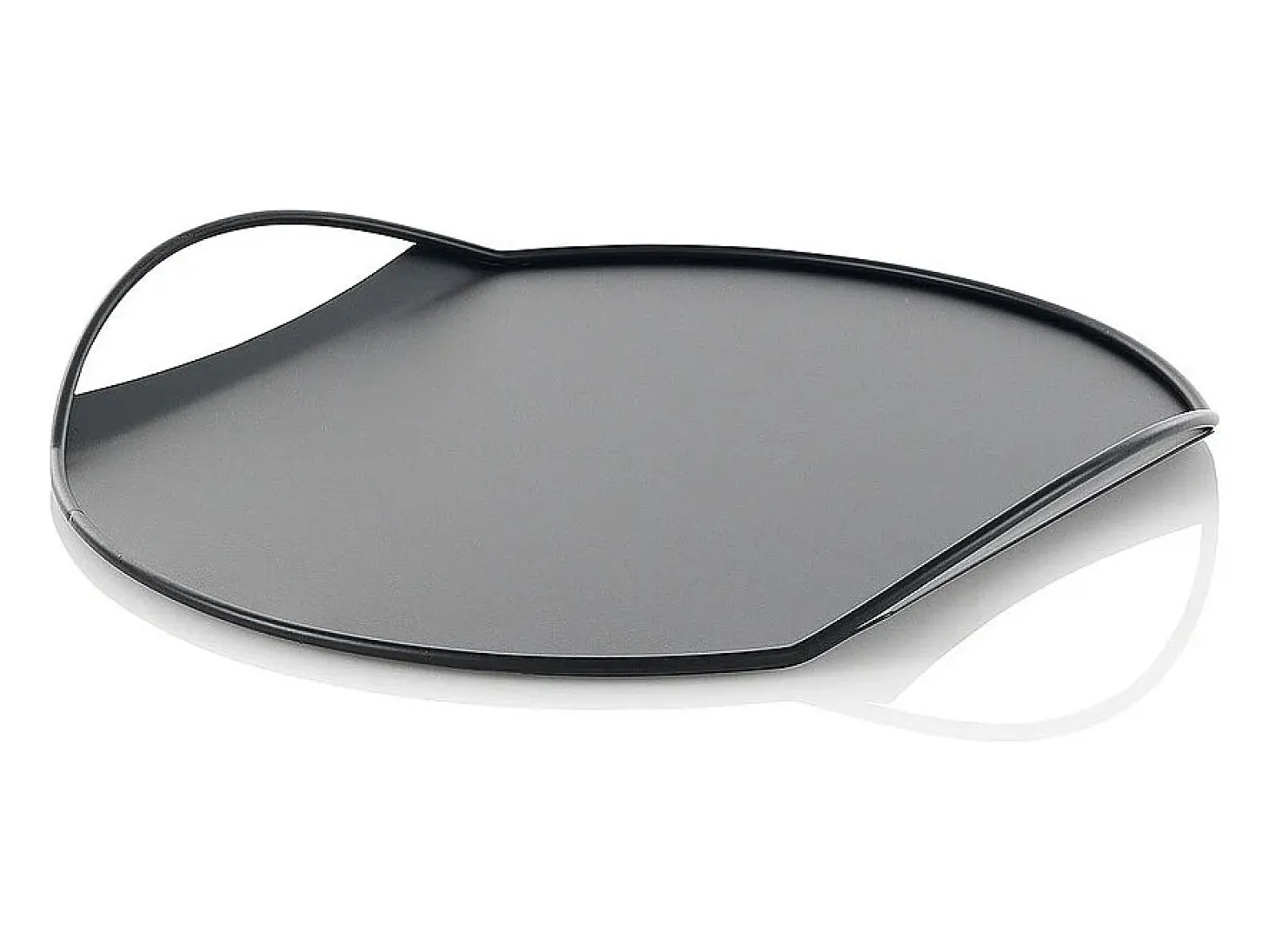 Bandeja de metal para servir con diseño moderno Tab - Negro
