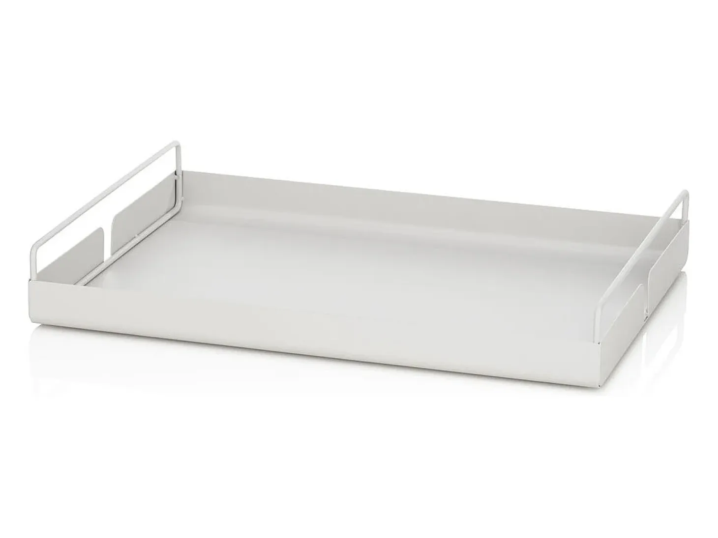 Bandeja de servir para mesa de cocina en metal blanco Jax
