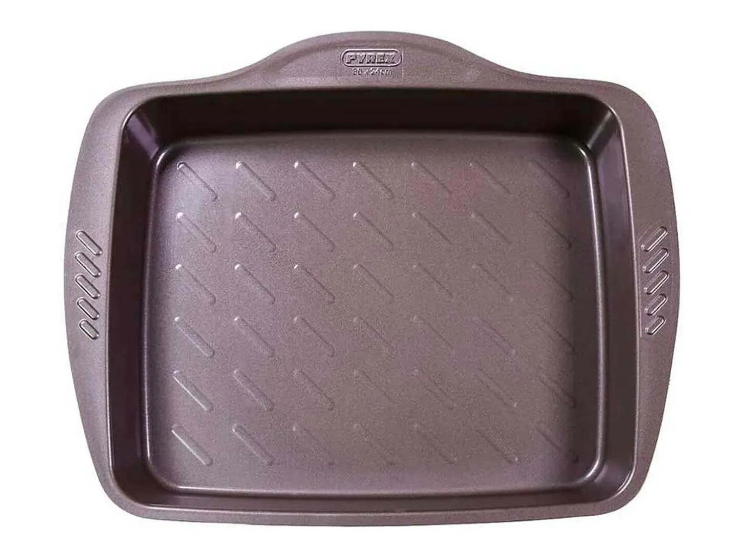 Bandeja honda para horno Asimetría Pyrex antiadherente inox 27x35 cm