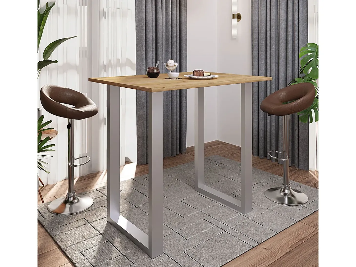 Barbacoa Xona Plata / Antracita AL. 102 x AN. 110 x P. 80 cm