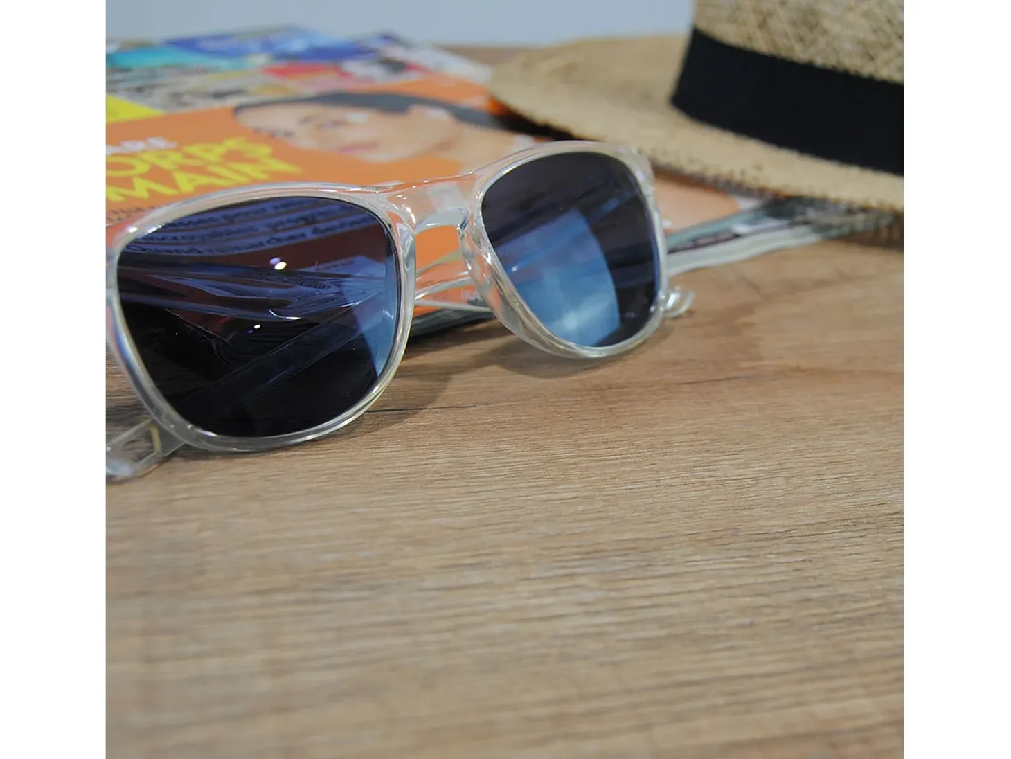 Barra alta 60 x 60 cm - modelo Roma madera tanino claro