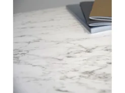 Barra alta redonda Ø 60 cm Rome bistro mármol veteado