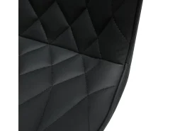 Barra elevable - 2 negras, acolchado diamante 'piel de gato'