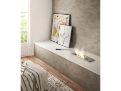 Base - Vela de mesa de bioetanol en acero cromado