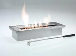 Base - Vela de mesa de bioetanol en acero cromado