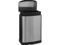 Basurero de metal con contenedor extraíble de 50 L