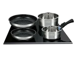 Batería de cocina de 8 piezas - Acero inoxidable