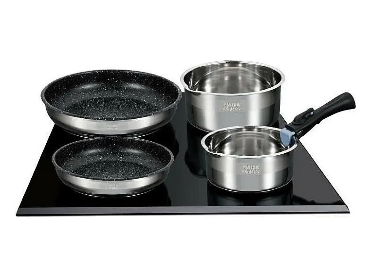 Batería de cocina de 8 piezas - Acero inoxidable