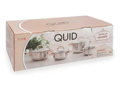 Batería de cocina Vanity Quid 7 piezas inox/bronce Ø14/Ø16/Ø20/Ø24 cm