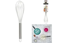 Batidor de Cocina de Acero Inoxidable "Pâtisser" 35cm Plata Práctico y Útil