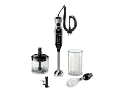 Batidora Bosch Ergomixx Negra 750W 12 velocidades picador + vaso mezclador con tapa