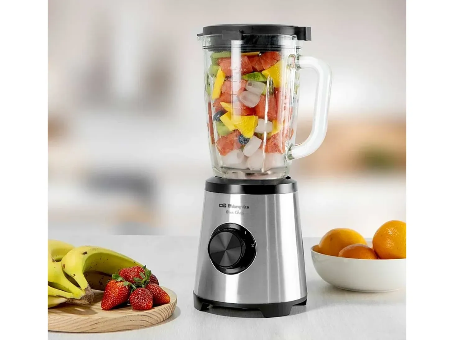 Batidora de vaso Orbegozo BV15350 1500W 2 velocidades 1,75L inox