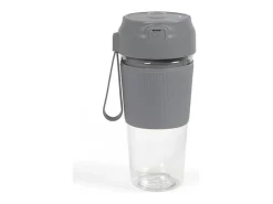 Batidora portátil de 300 ml y 40 W - Gris y transparente