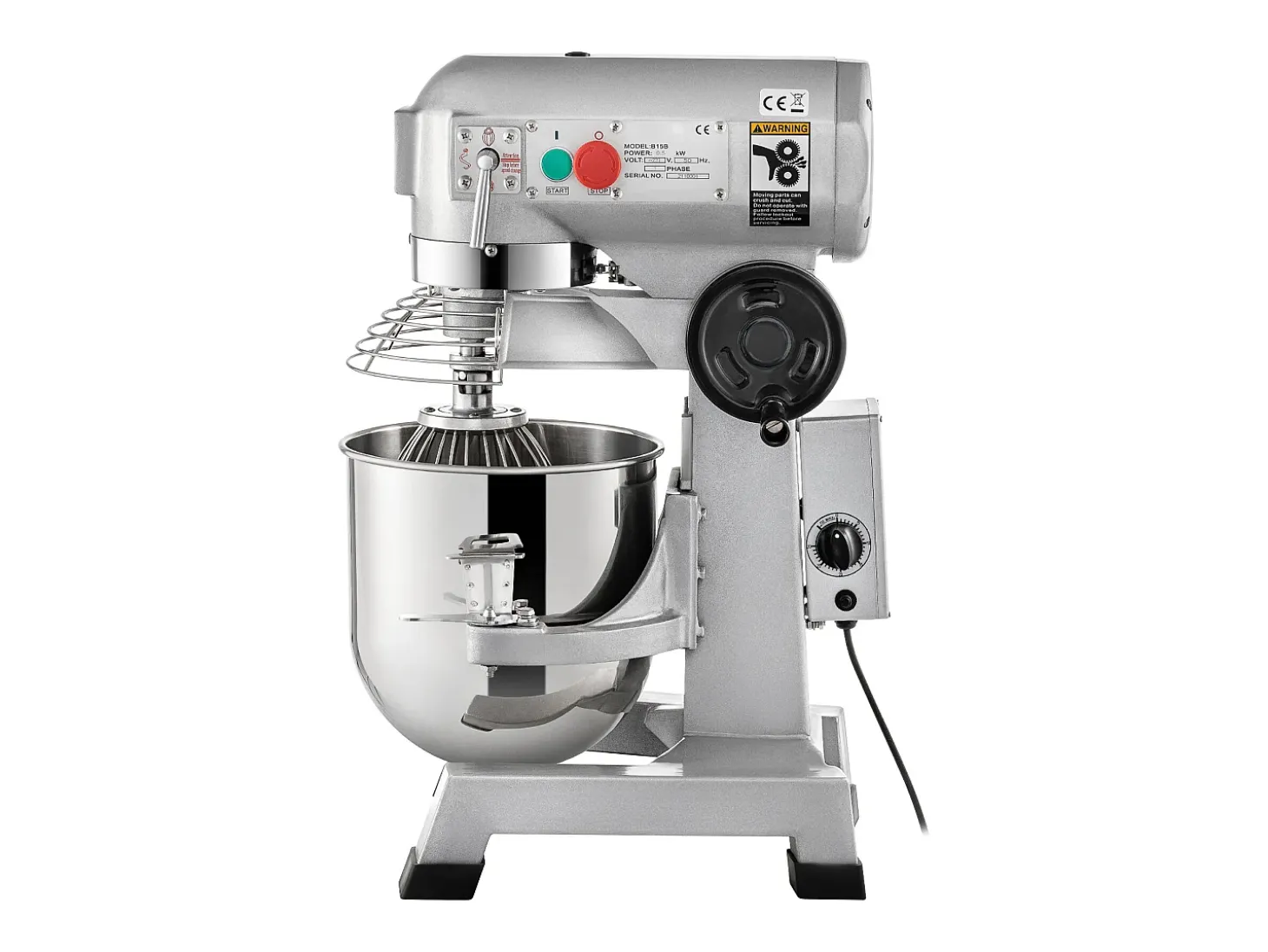 Batidora SucceBuy, Batidor de Pie Comercial, 14 L, 500 W, Batidor Eléctrico Comercial, con 3 Velocidades Ajustables