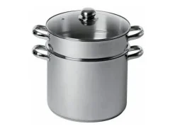 BAUMALU Cuscús para catering de acero inoxidable - 26 cm