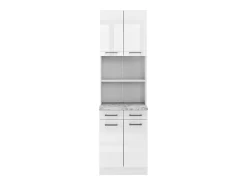 Bloque de cocina blanco alto brillo 60x60x81.6 r-line