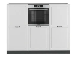 Bloque de cocina casa de campo blanca/antracita 180x46x81.6 r-line