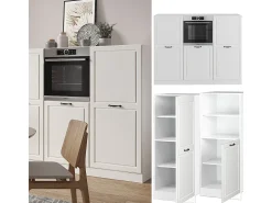 Bloque de cocina casa de campo blanca/blanca 180x46x81.6 r-line