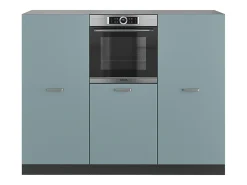 Bloque de cocina gris azulado/antracita 180x46x81.6 r-line