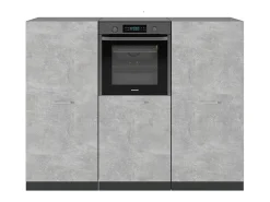 Bloque de cocina hormigón/antracita 180x46x81.6 r-line