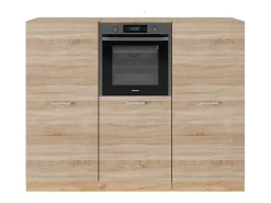Bloque de cocina roble sonoma/goldkraft 180x46x81.6 r-line