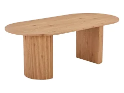 BOAVISTA ovale eettafel 210 cm - Natuurlijke stijl-Color ribete verde crudo