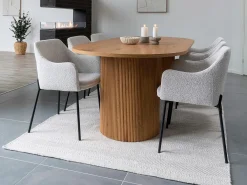 BOAVISTA ovale eettafel 210 cm - Natuurlijke stijl-Color ribete verde crudo