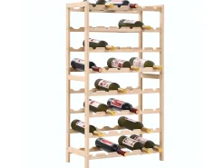 Botellero de madera de cedro 57,5x28x102 cm ES490964