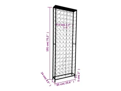 Botellero de metal para 108 botellas ES644182