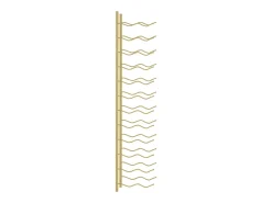 Botellero de pared para 24 botellas hierro dorado ES820790