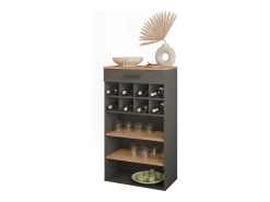 Botellero oro power roble/antracita 60x34.5x106 repose
