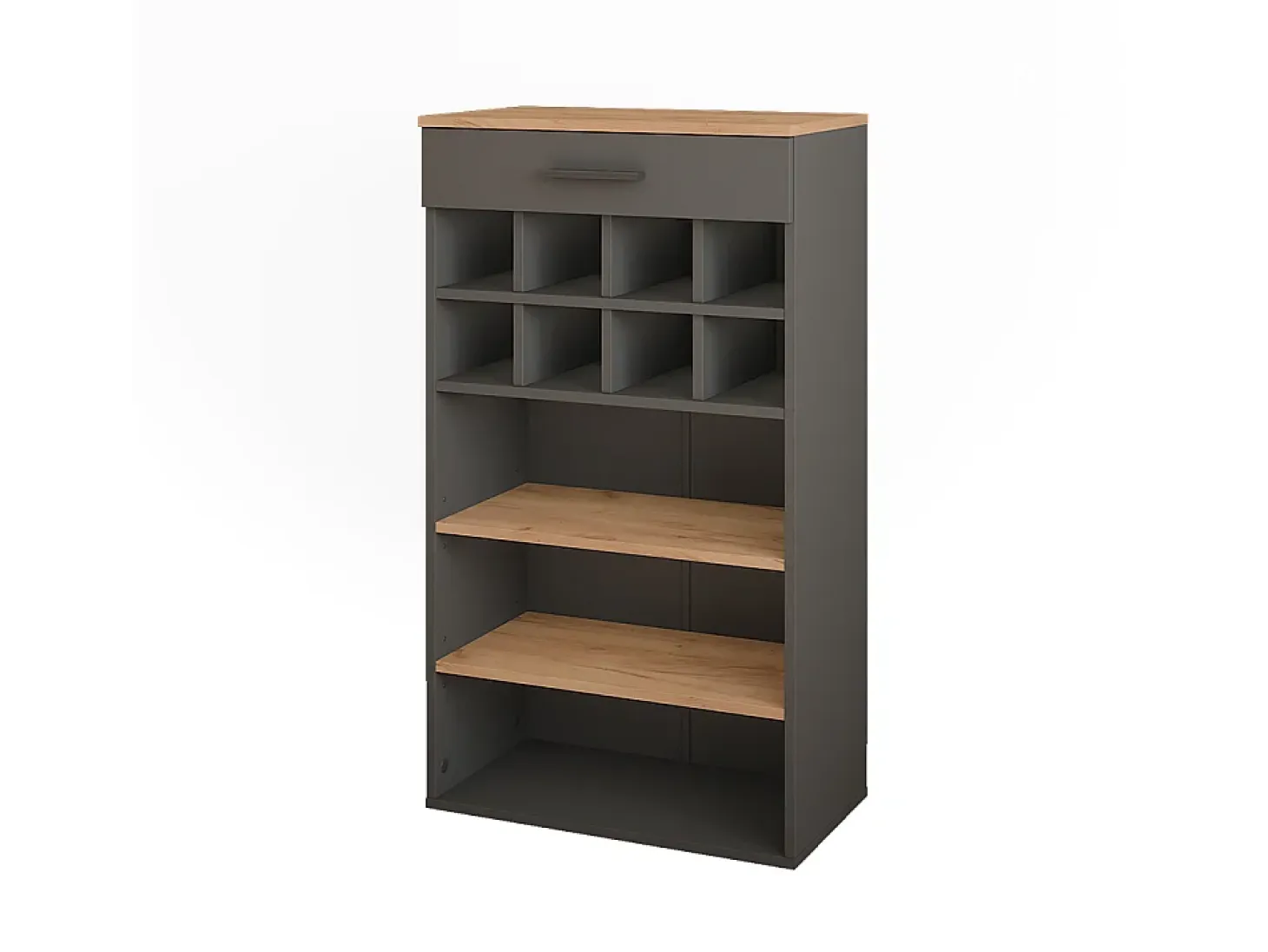 Botellero oro power roble/antracita 60x34.5x106 repose