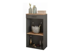 Botellero oro power roble/antracita 60x34.5x106 repose