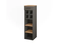 Botellero oro power roble/antracita 30x34.5x106 repose