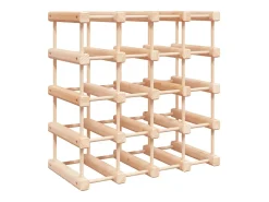 Botellero para 20 botellas madera maciza pino 46,5x23x46,5 cm ES782694