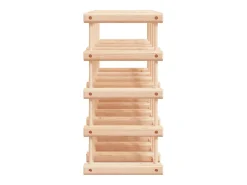 Botellero para 20 botellas madera maciza pino 46,5x23x46,5 cm ES782694