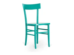 Brera - Silla de madera turquesa 2 piezas