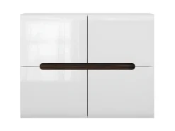 Bufé 4 puertas Darrel Blanco lacado y Madera