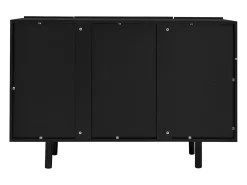 Buffet à 4 portes avec portes en forme de larme -Noir