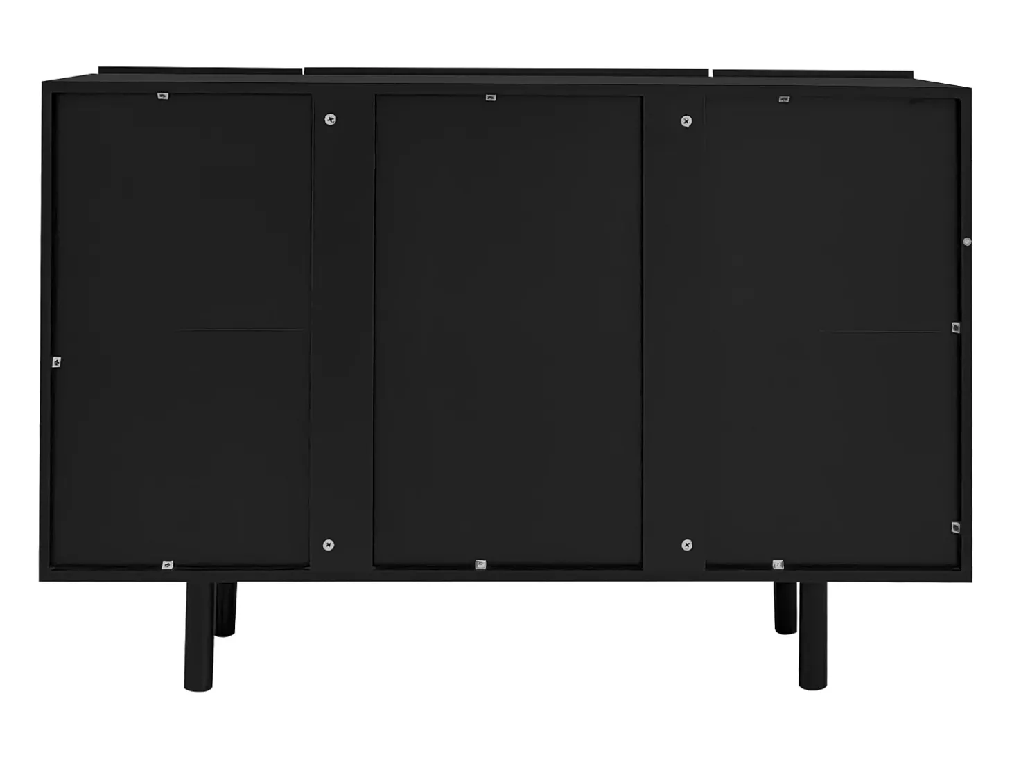 Buffet à 4 portes avec portes en forme de larme -Noir