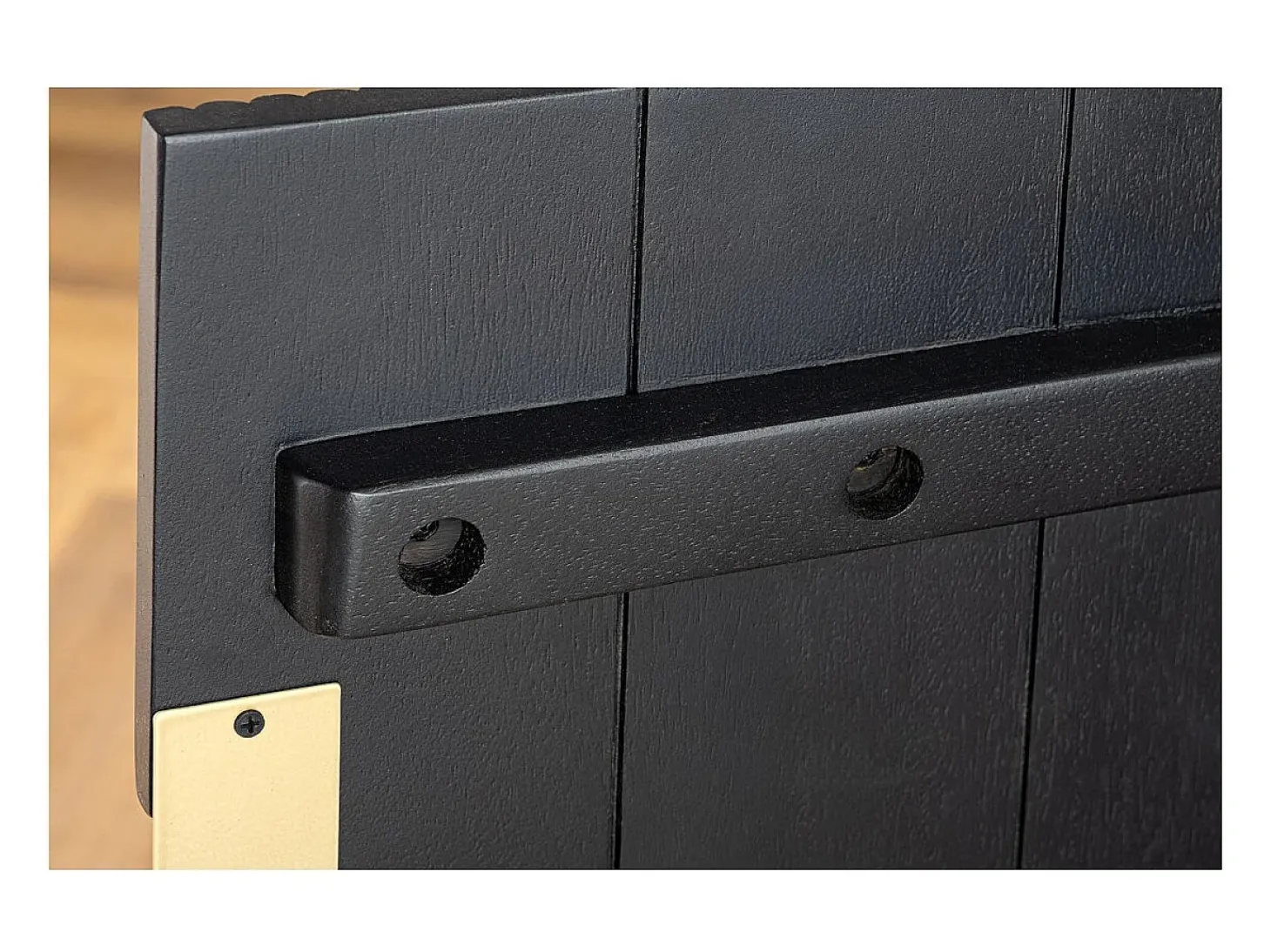 Buffet 160 cm 4 puertas negro y dorado – Colección ORION