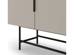 Buffet 4 portes beige 200 cm - Clea