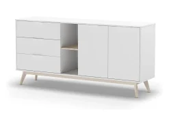 Buffet 2 Puertas, 2 Nichos y 3 Cajones L165 cm - Campus