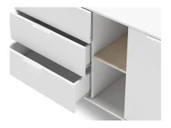 Buffet 2 Puertas, 2 Nichos y 3 Cajones L165 cm - Campus