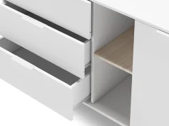 Buffet 2 Puertas, 2 Nichos y 3 Cajones L165 cm - Campus