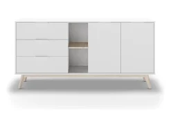 Buffet 2 Puertas, 2 Nichos y 3 Cajones L165 cm - Campus