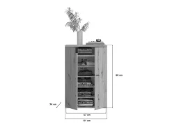 Buffet 4 puertas – Roble claro – BODITE