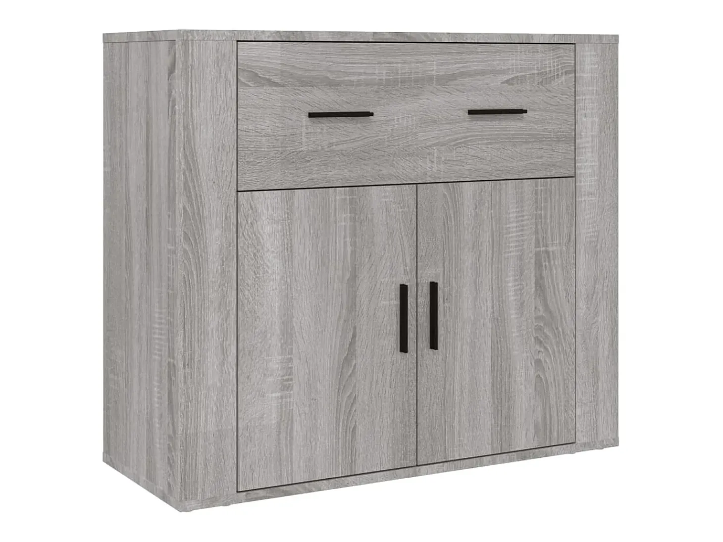 Buffet aparador cómoda armario mueble organizador cocina salón salón alto madera contrachapada sonoma gris 02_0035639