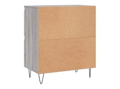 Buffet aparador cómoda armario unidad de almacenamiento organizador cocina salón salón juego de 2 sonoma madera gris 02_0036978