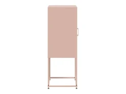 Buffet aparador cómoda armario mueble organizador cocina salón salón alto 36 x 39 x 107 cm acero rosa 02_0035154